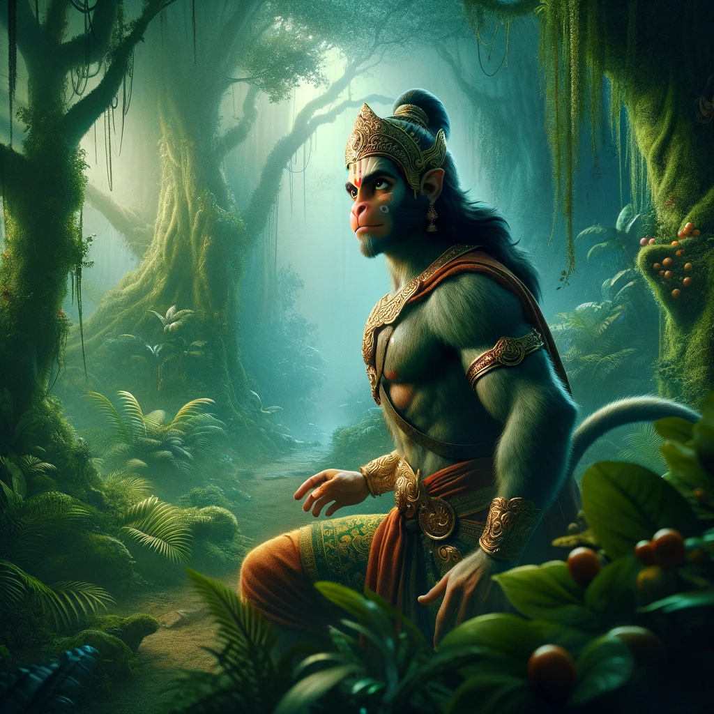 Hanuman Searches Elsewhere in the Palace